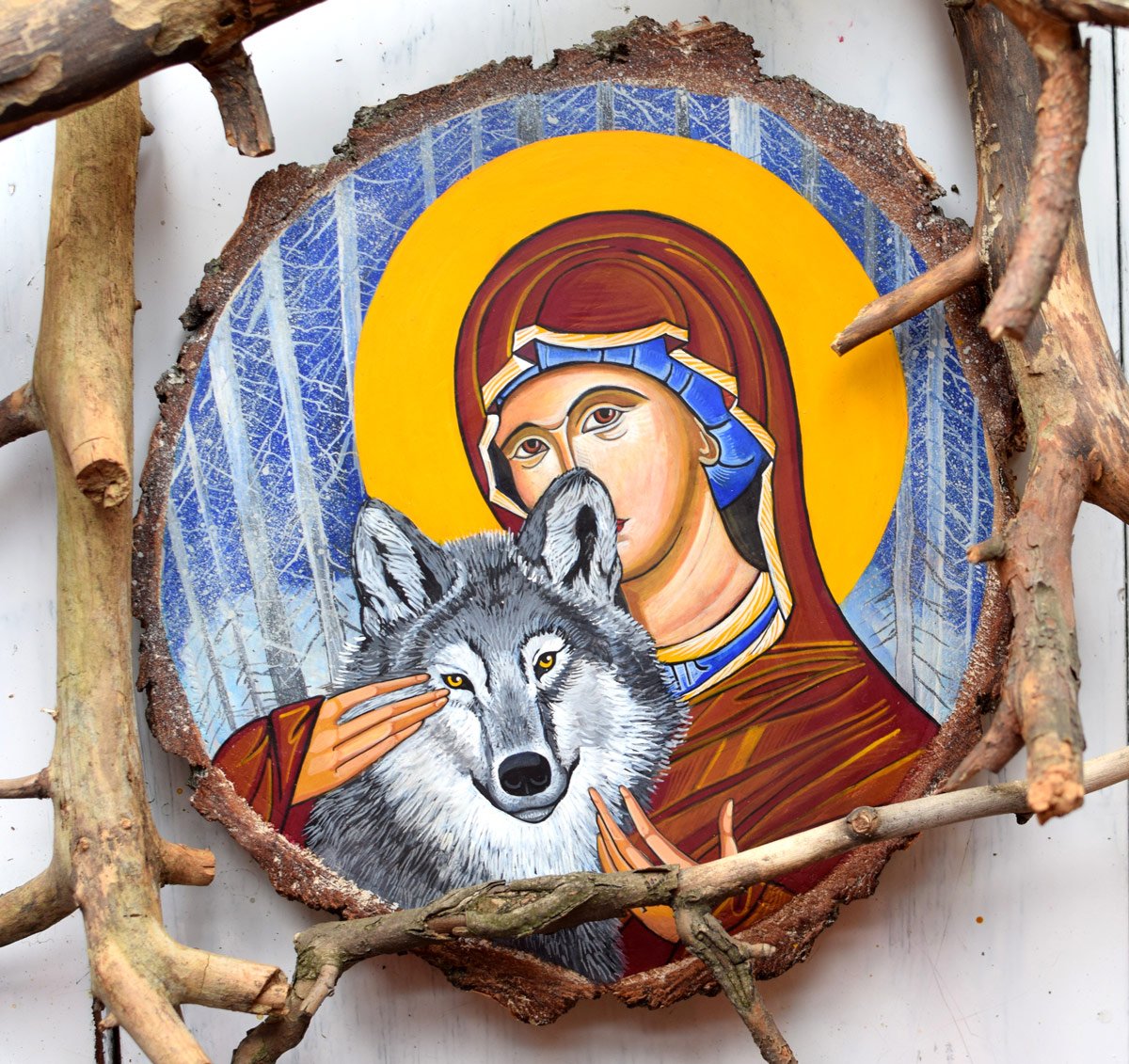 agnieszka zagula ikony autorskie wilcza madonna 